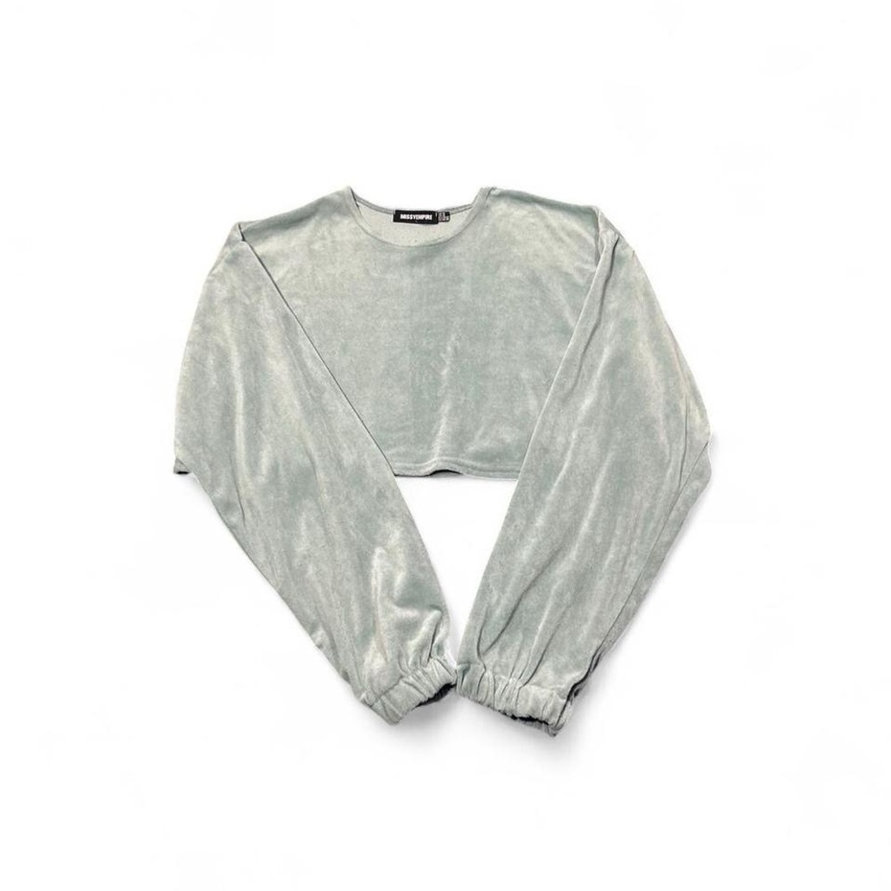 2 piece Light blue velour matching set